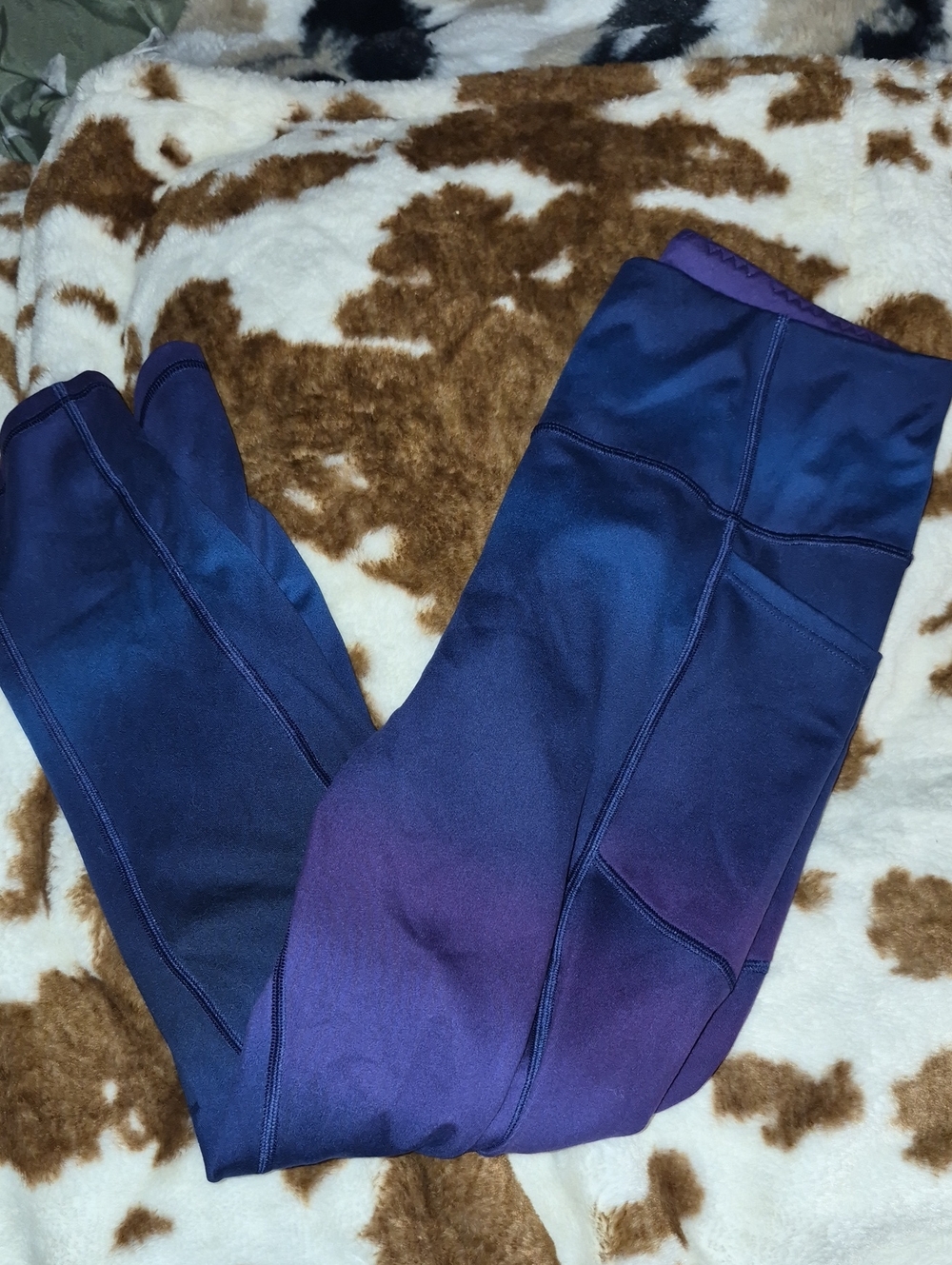 Victoria's Secret Blue Purple Ombre Leggings Size M